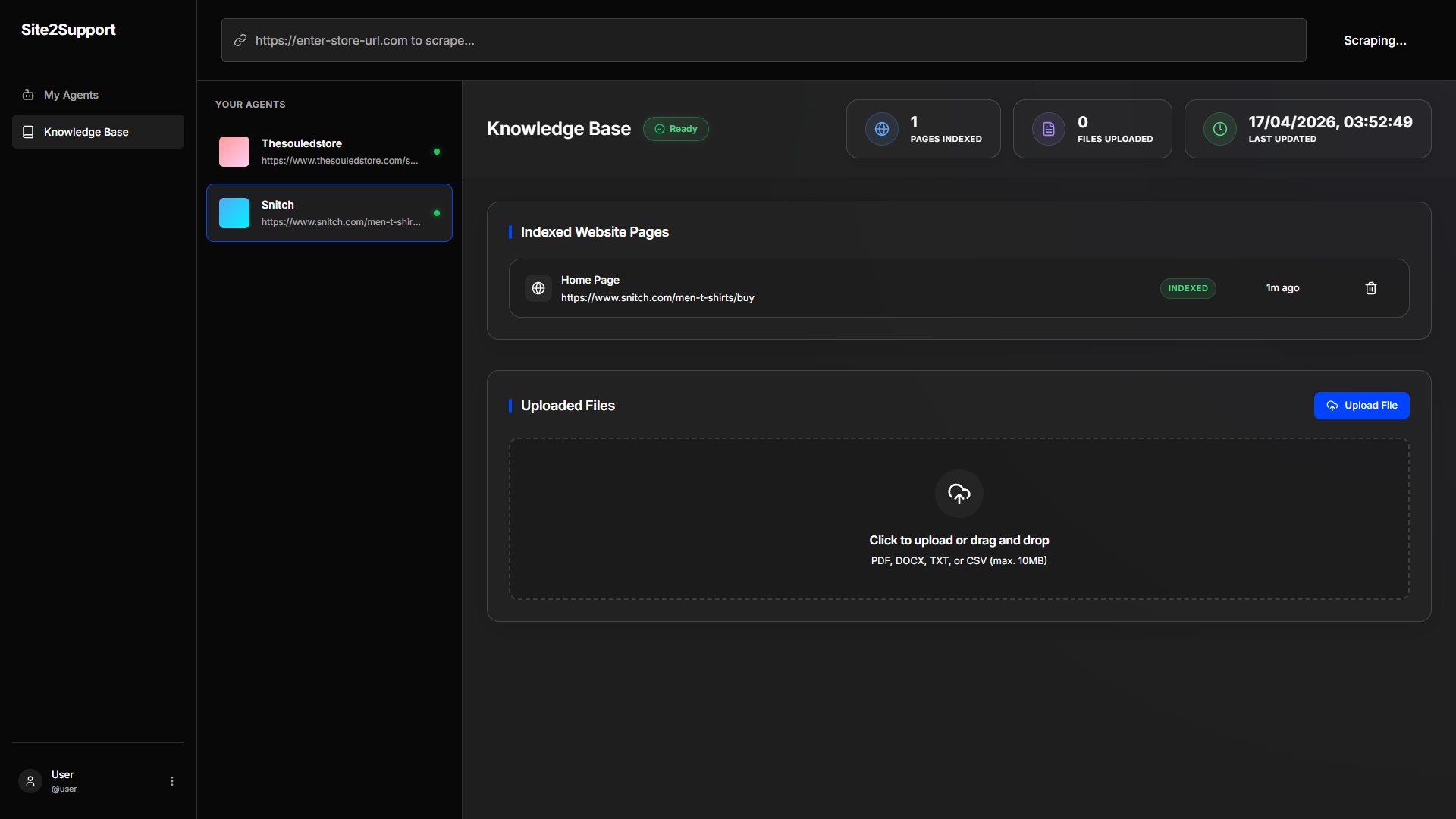 Storiq knowledge base - product data and AI training